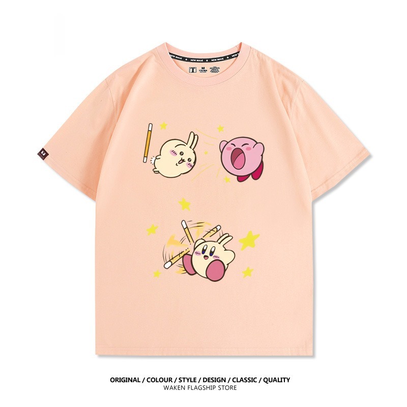 Chiikawa 2025親子情侶男女同款 印花短袖T恤