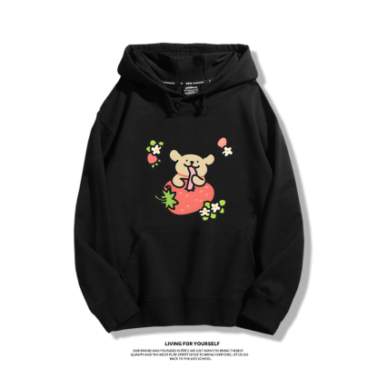 線條小狗新款 親子情侶男女款連帽衛衣-ZUIHANG SHOP