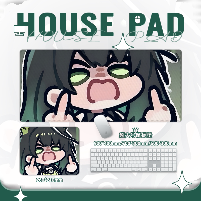 明日方舟暴躁比中指的m3滑鼠墊