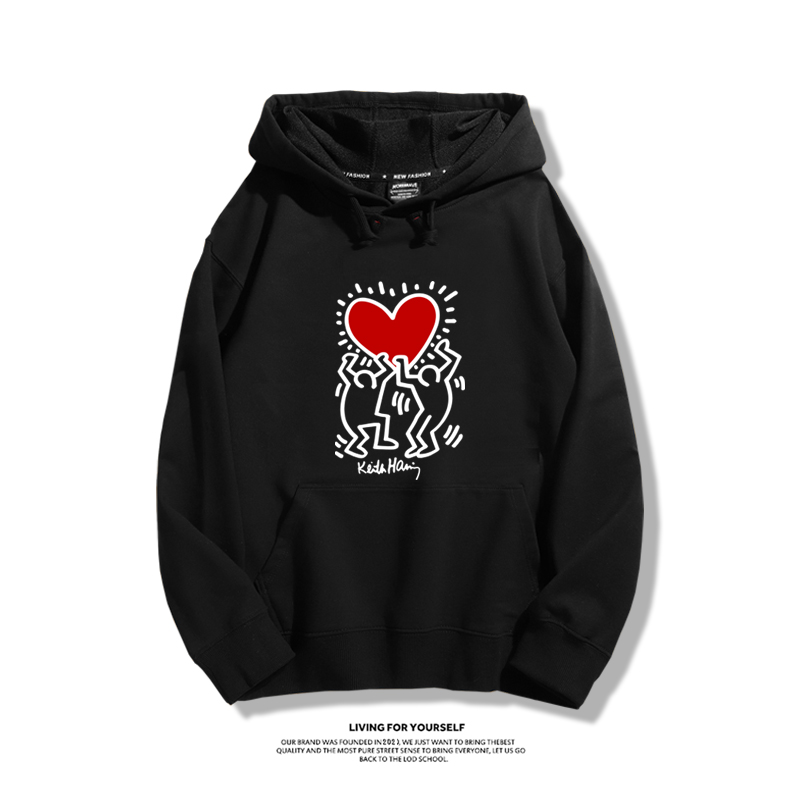 keith haring新款 親子情侶男女款連帽衛衣-ZUIHANG SHOP