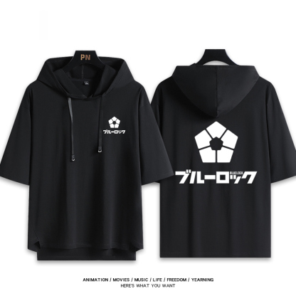 藍色監獄 連帽短袖T恤-ZUIHANG SHOP