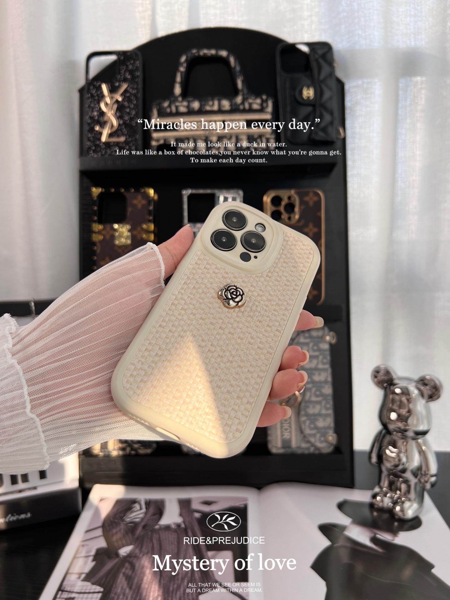 香奈兒山茶花全包手機殼-ZUIHANG SHOP