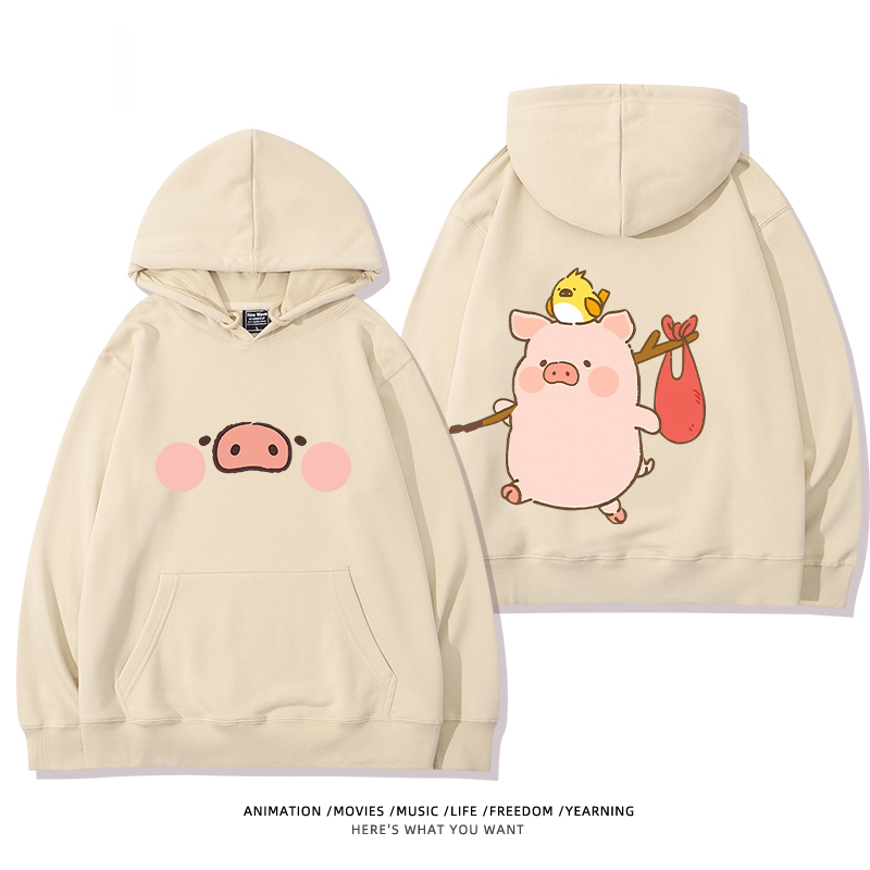 LULU豬新款 親子情侶男女款連帽衛衣-ZUIHANG SHOP