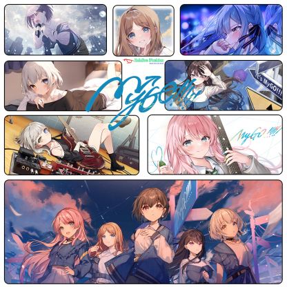 BanG Dream! It's MyGO!!!!! 超大鎖邊主題桌墊 布質滑鼠墊