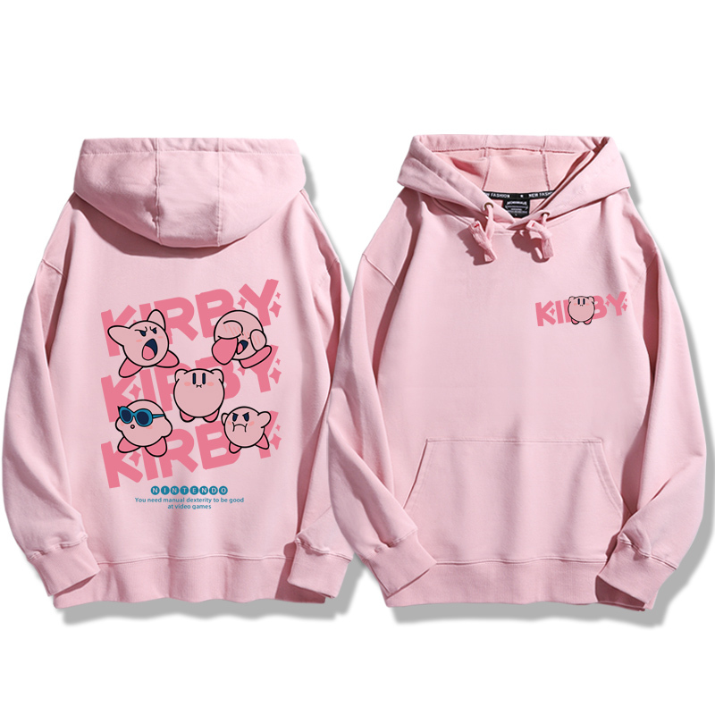 星之卡比新款 親子情侶男女款連帽衛衣