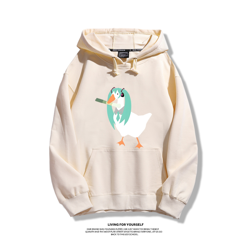 初音未來聯名鵝鴨殺新款 親子情侶男女款連帽衛衣-ZUIHANG SHOP