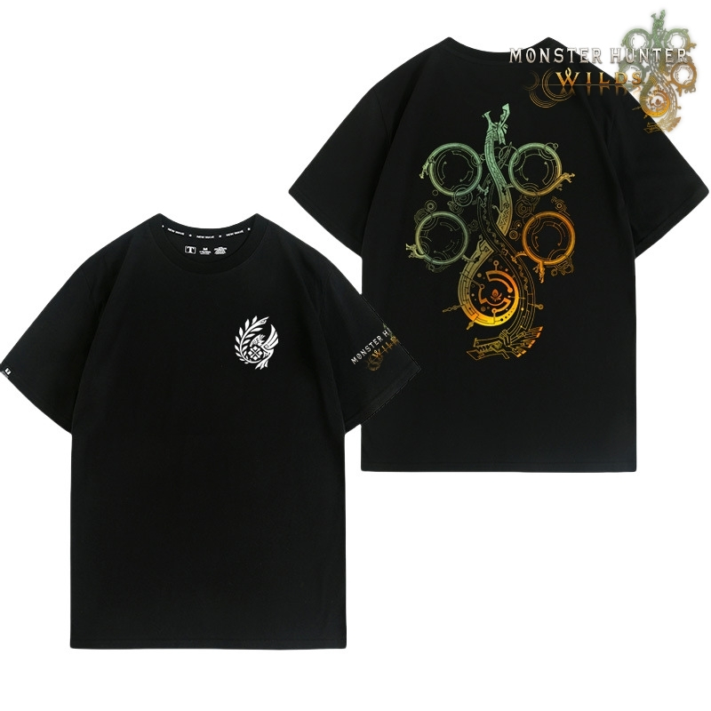 魔物獵人荒野印花短袖T恤