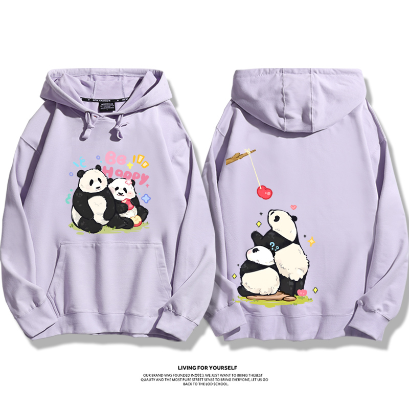 花花果賴熊貓新款 親子情侶男女款連帽衛衣-ZUIHANG SHOP