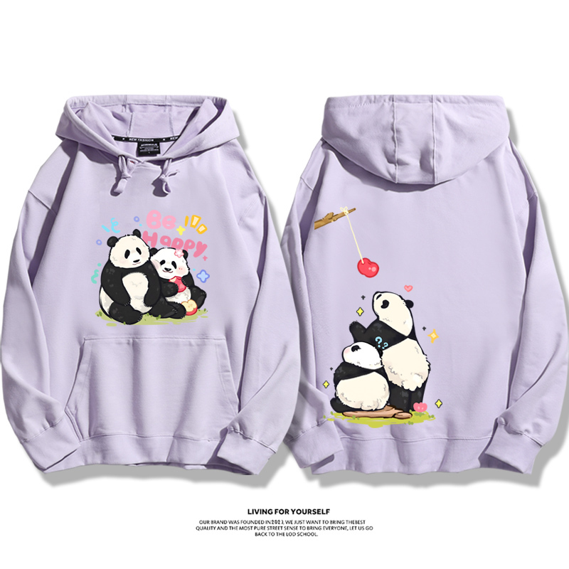 花花果賴熊貓新款 親子情侶男女款連帽衛衣-ZUIHANG SHOP