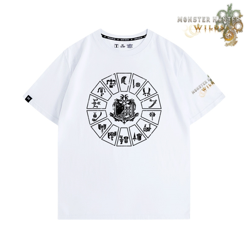 魔物獵人荒野印花短袖T恤