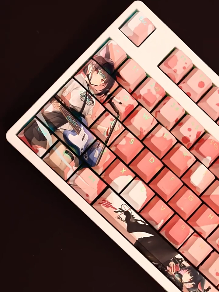 和紗樂隊透光RGB108鍵標準配列衛星軸鍵帽