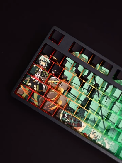 朝田詩乃透光RGB108鍵標準配列衛星軸鍵帽