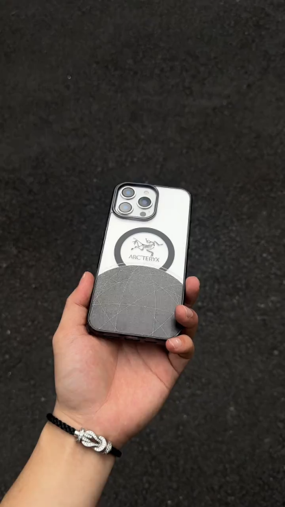 始祖鳥透明磁吸磨砂手機殼