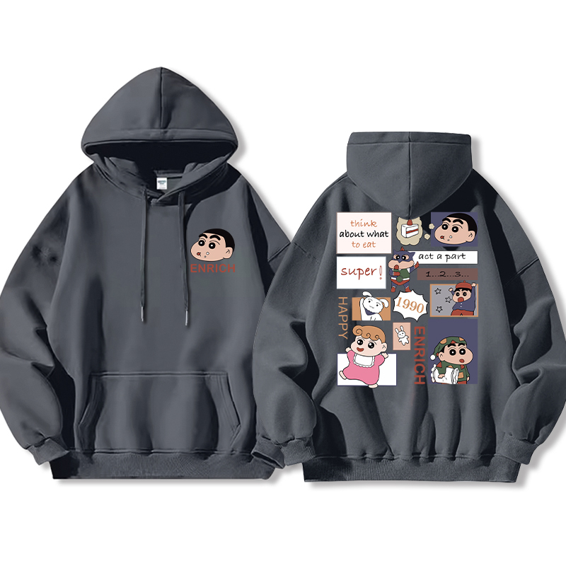 蠟筆小新新款 親子情侶男女款連帽衛衣-ZUIHANG SHOP