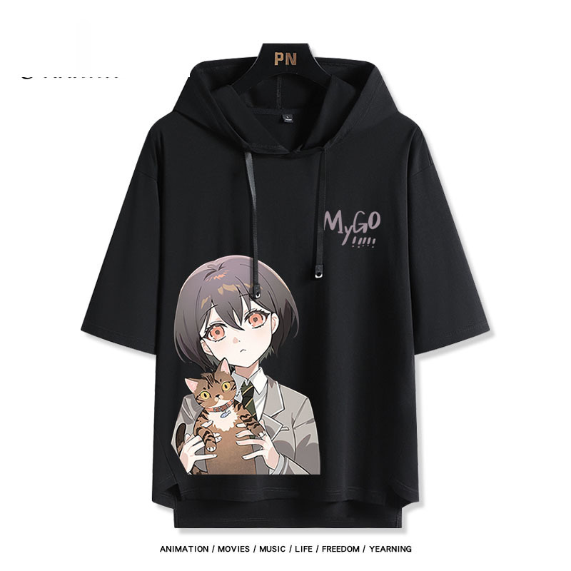 BanG Dream! It's MyGO新款 親子情侶男女款連帽短袖T恤-ZUIHANG SHOP