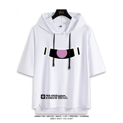 機動戰士鋼彈新款 親子情侶男女款連帽短袖T恤-ZUIHANG SHOP