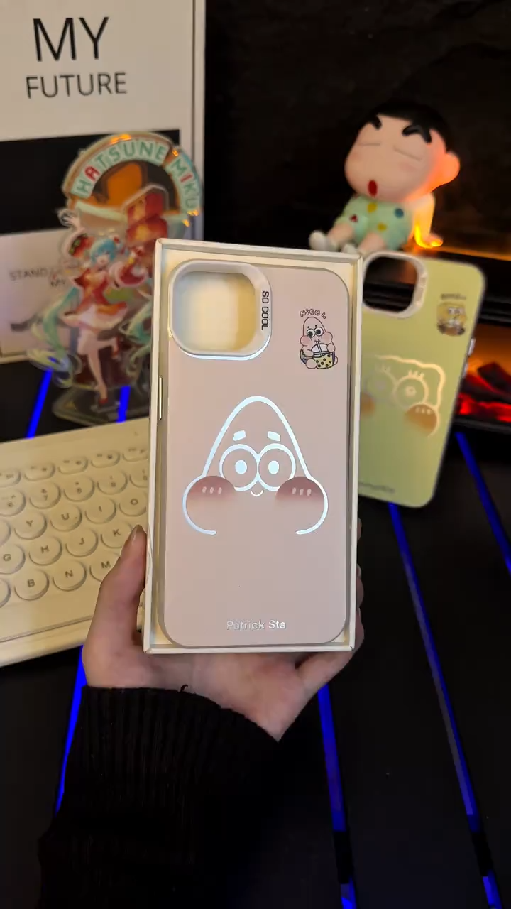 海綿寶寶彩銀防摔手機殼