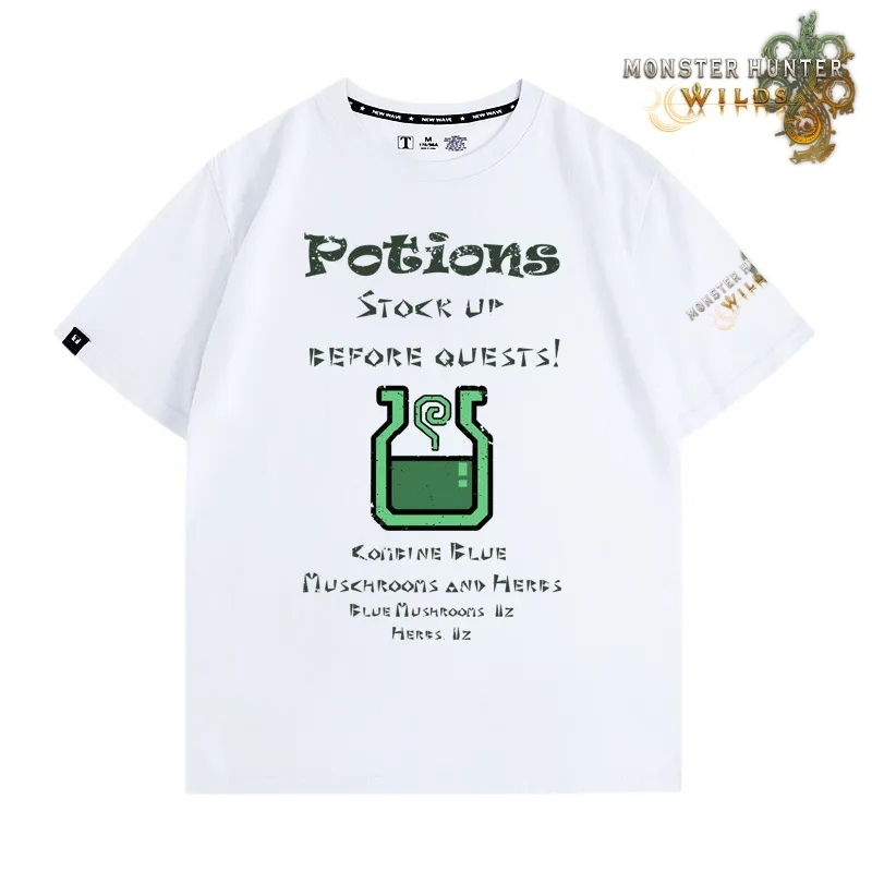 魔物獵人荒野印花短袖T恤