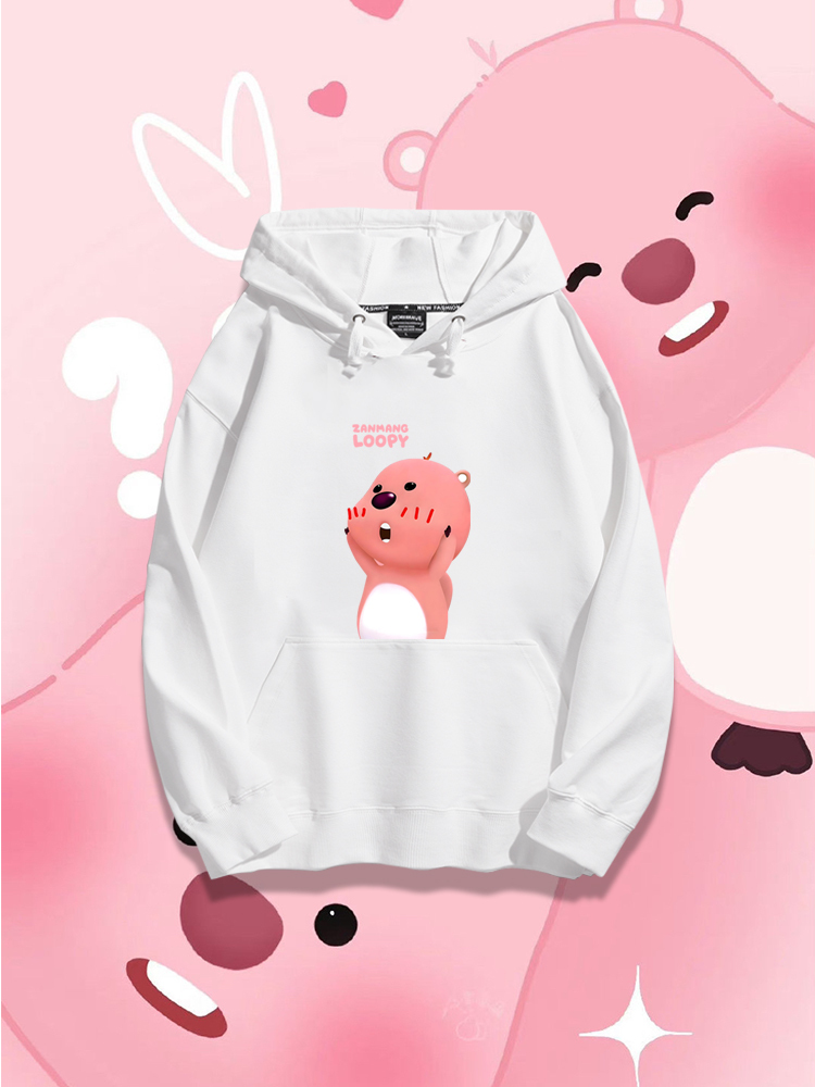 小海狸露比loopy新款 親子情侶男女款連帽衛衣-ZUIHANG SHOP