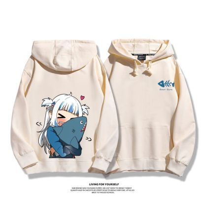 Gawr Gura 2025秋冬新款 親子情侶男女連帽衛衣-ZUIHANG SHOP