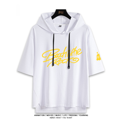 孤獨搖滾新款 親子情侶男女款連帽短袖T恤-ZUIHANG SHOP