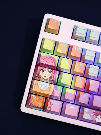 加藤羽未Summer Pockets透光RGB108鍵標準配列衛星軸鍵帽