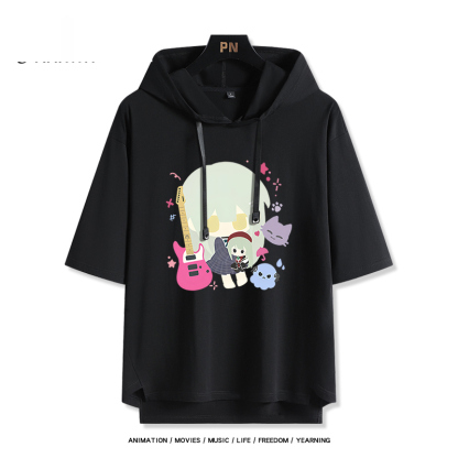 BanG Dream! Ave Mujica 若葉睦 連帽短袖T恤