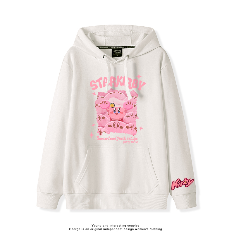 星之卡比 2025秋冬新款 親子情侶裝連帽衛衣