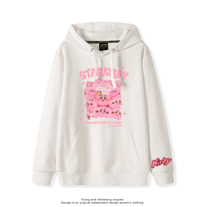 星之卡比 2025秋冬新款 親子情侶裝連帽衛衣