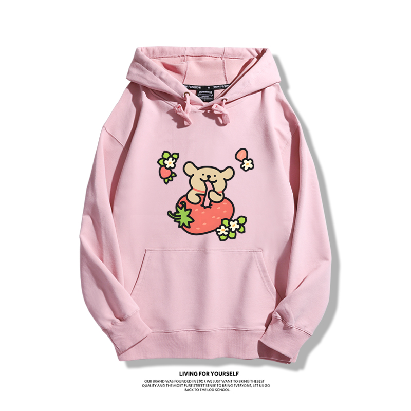 線條小狗新款 親子情侶男女款連帽衛衣-ZUIHANG SHOP