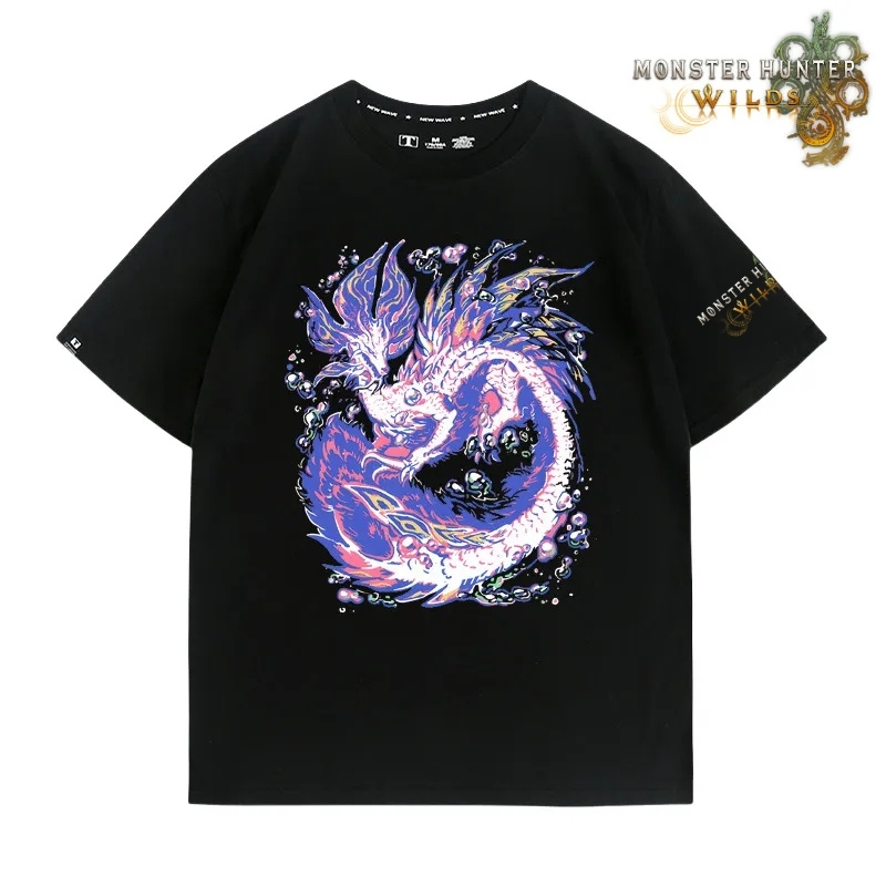 魔物獵人荒野印花短袖T恤