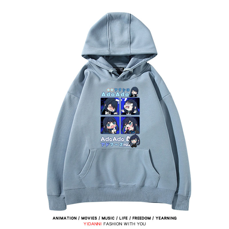 Ado歌手同人 寬鬆百搭 秋冬款 寬鬆連帽衛衣-ZUIHANG SHOP