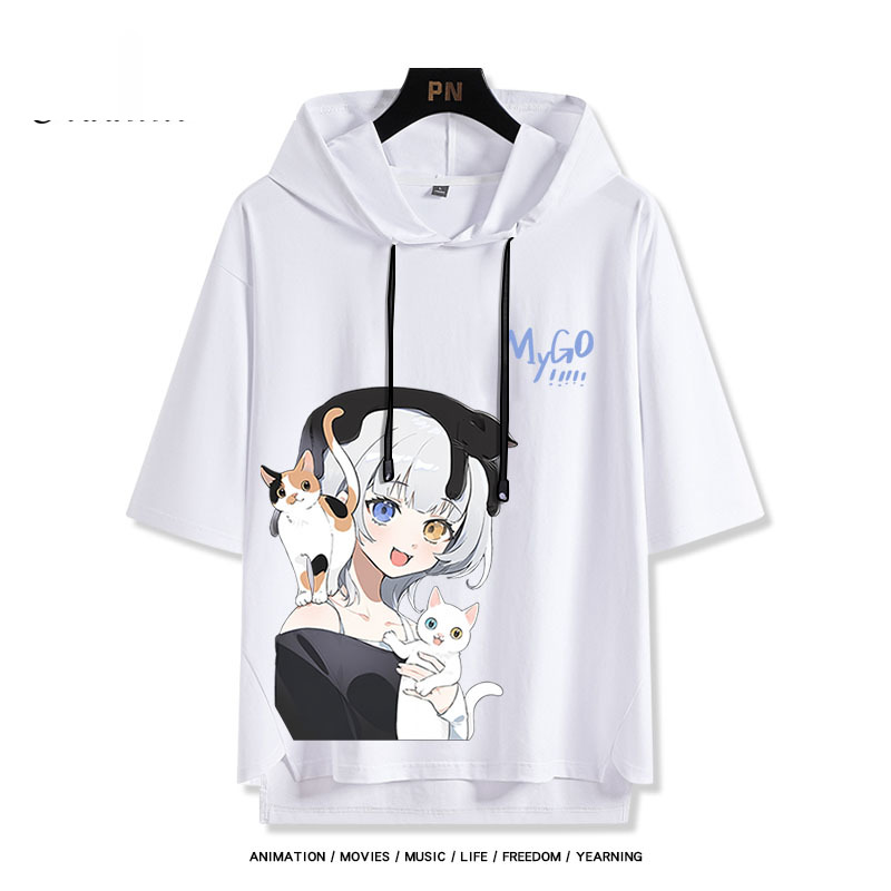 BanG Dream! It's MyGO新款 親子情侶男女款連帽短袖T恤-ZUIHANG SHOP