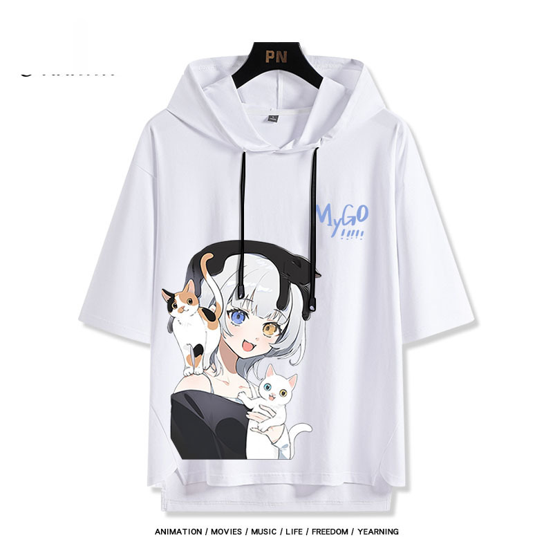 BanG Dream! It's MyGO新款 親子情侶男女款連帽短袖T恤-ZUIHANG SHOP