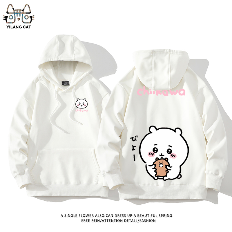 Chiikawa聯名衛衣2025秋冬新款親子情侶裝連帽衛衣