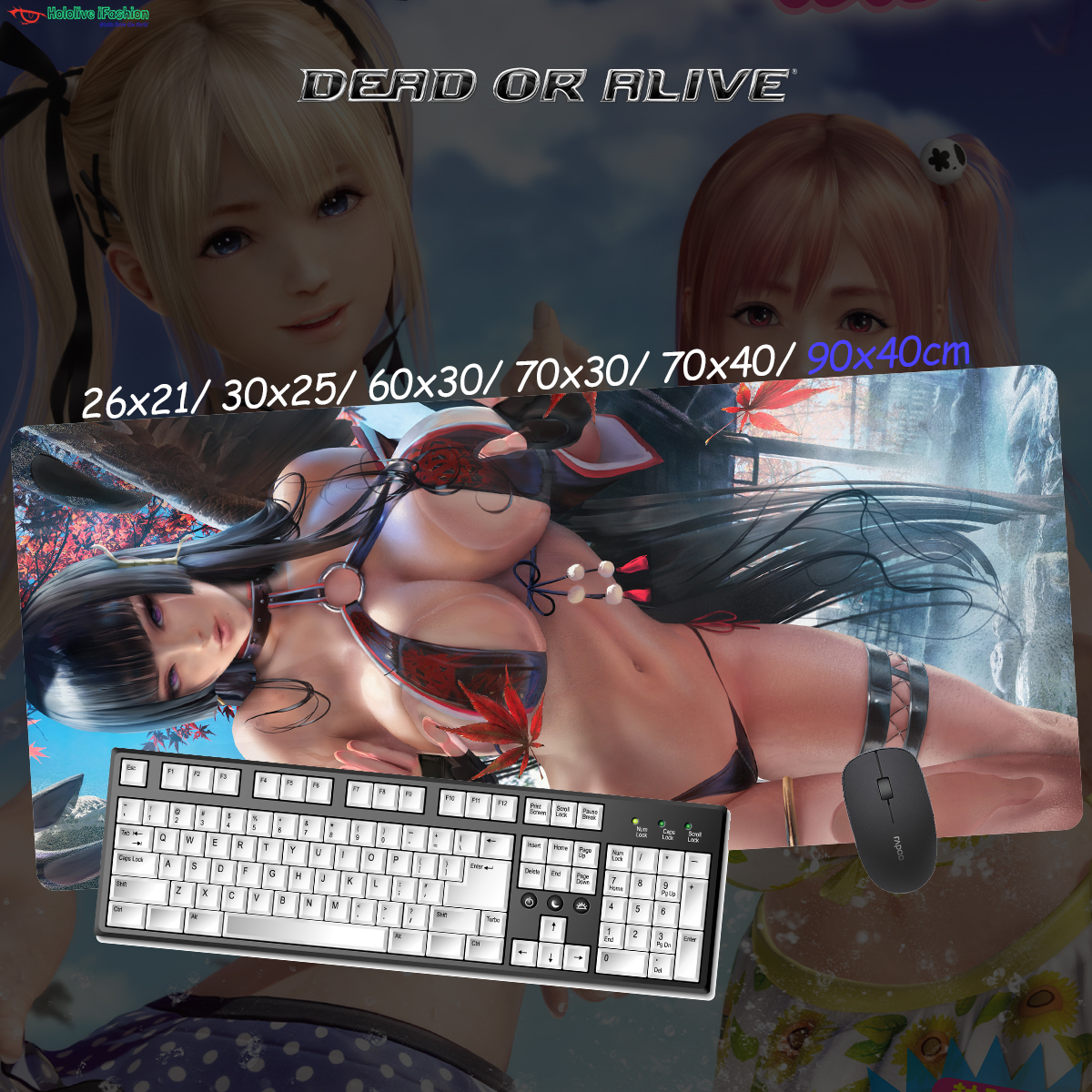 生死格鬥系列 超大鎖邊主題桌墊 布質滑鼠墊