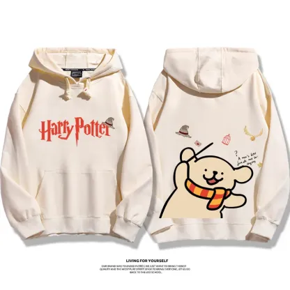 線條小狗 X 哈利波特聯名 親子情侶男女款連帽衛衣-ZUIHANG SHOP