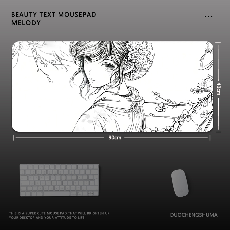 二次元亂線 主題桌墊 布質滑鼠墊-ZUIHANG SHOP