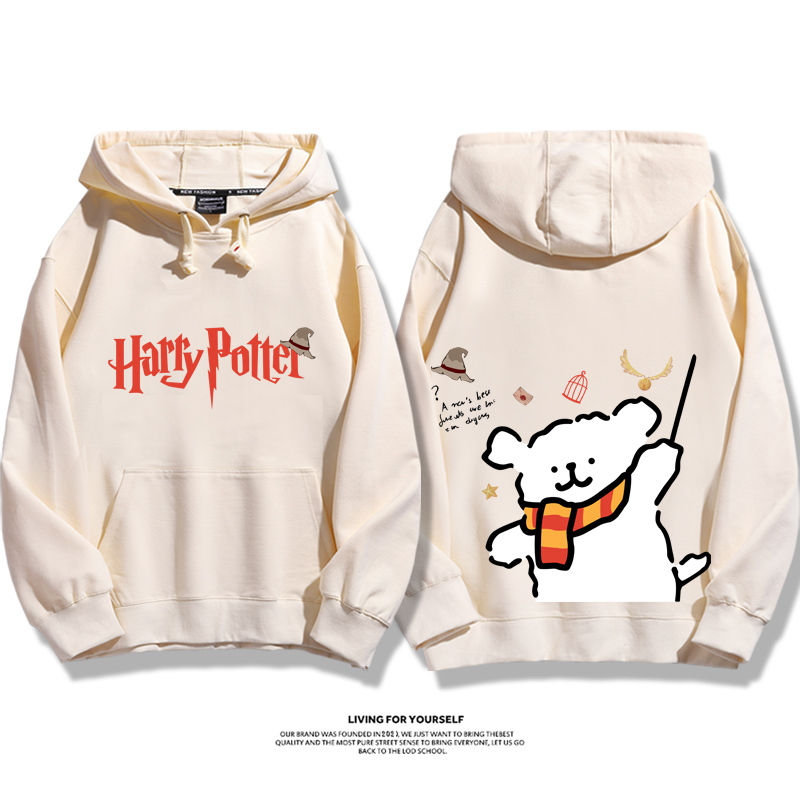 線條小狗 X 哈利波特聯名 親子情侶男女款連帽衛衣-ZUIHANG SHOP