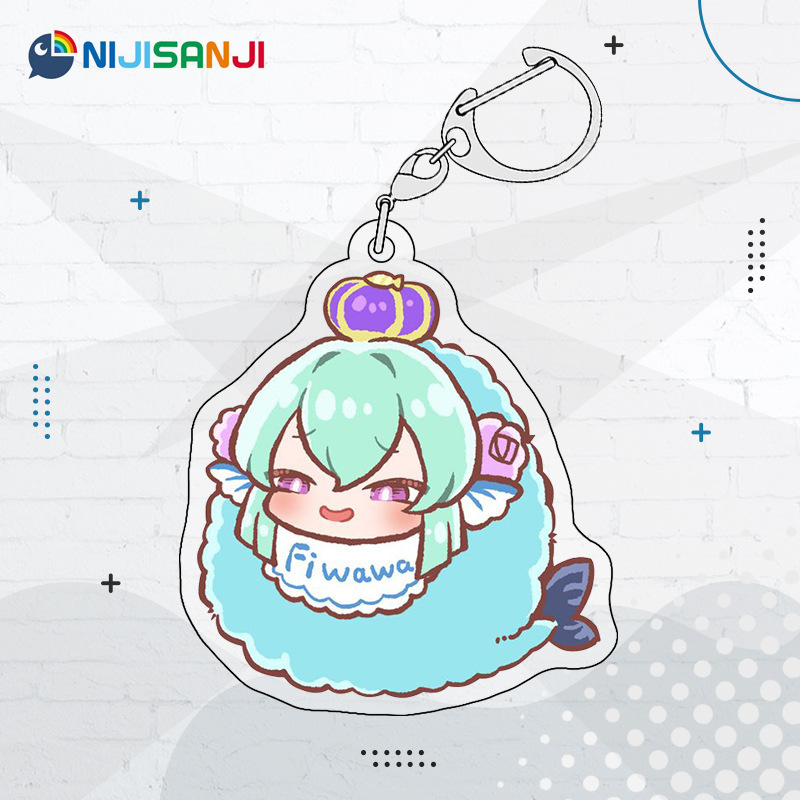 Luxiem彩虹社全員同人週邊 NIJISANJI EN 雙面夾層鑰匙扣掛件吧唧