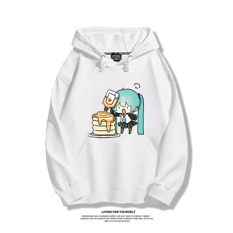 初音未來 秋冬新款 親子情侶男女連帽衛衣