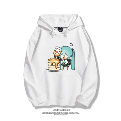 初音未來 秋冬新款 親子情侶男女連帽衛衣