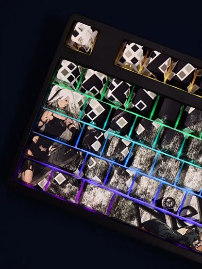 尼爾機械紀元A2透光RGB108鍵標準配列衛星軸鍵帽