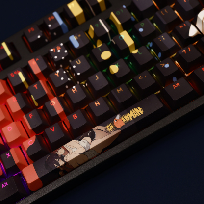 蕾塞電鋸人鏈鋸人Reze波姆透光RGB108鍵標準配列衛星軸鍵帽-ZUIHANG SHOP