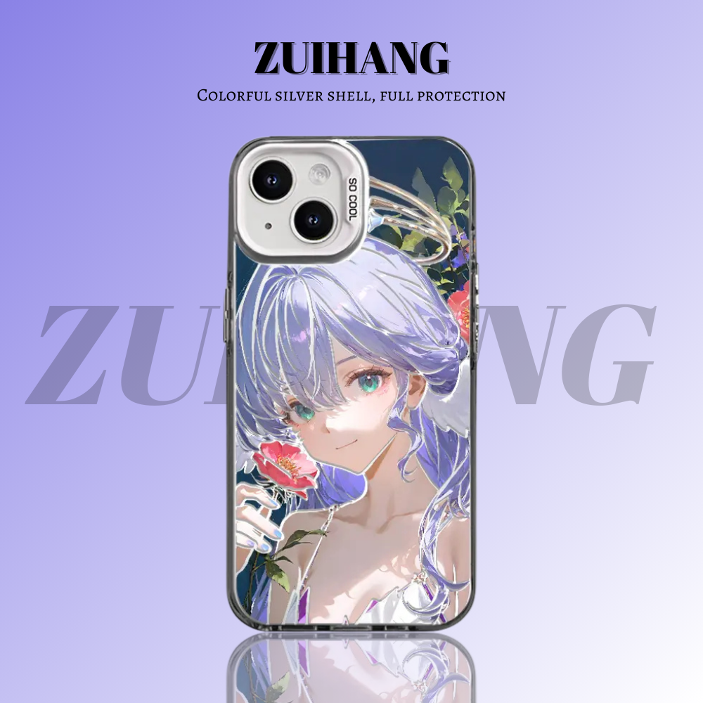 崩壞:星穹鐵道彩銀線條漸變防摔手機殼