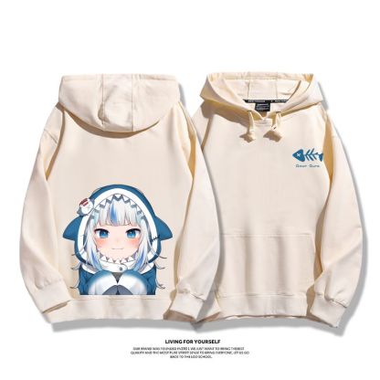 Gawr Gura 2025秋冬新款 親子情侶男女連帽衛衣-ZUIHANG SHOP