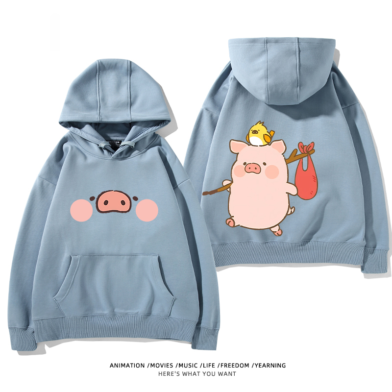 LULU豬新款 親子情侶男女款連帽衛衣-ZUIHANG SHOP