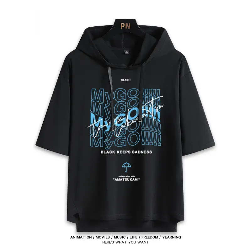 BanG Dream! It's MyGO新款 親子情侶男女款連帽短袖T恤-ZUIHANG SHOP