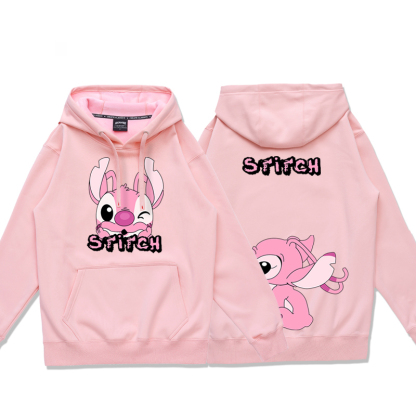 史迪奇 2025秋冬新款 親子情侶裝連帽衛衣