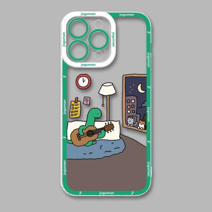 joguman小恐龍天使眼透明防摔軟殼